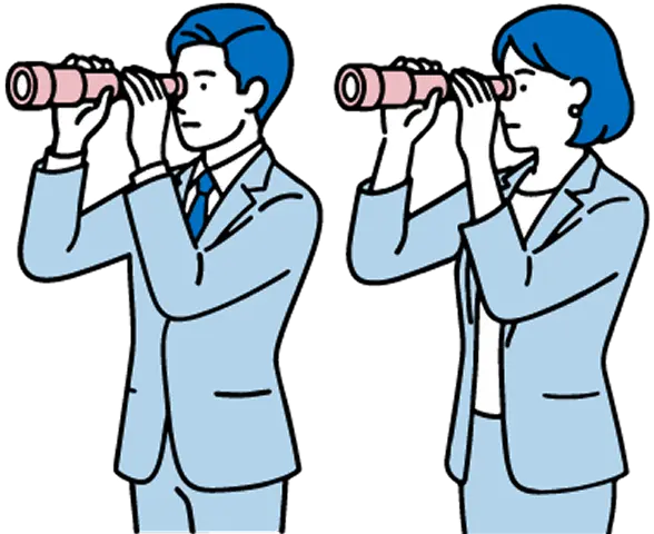 淡々と観測する人